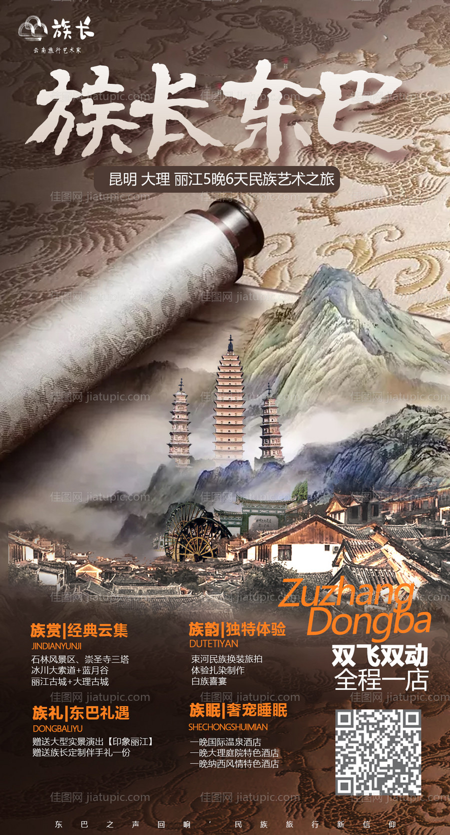 云南旅游海报-源文件